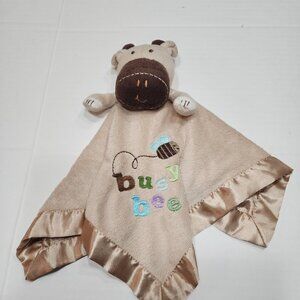 Circo Giraffe lovey security blanket busy bee brown tan
